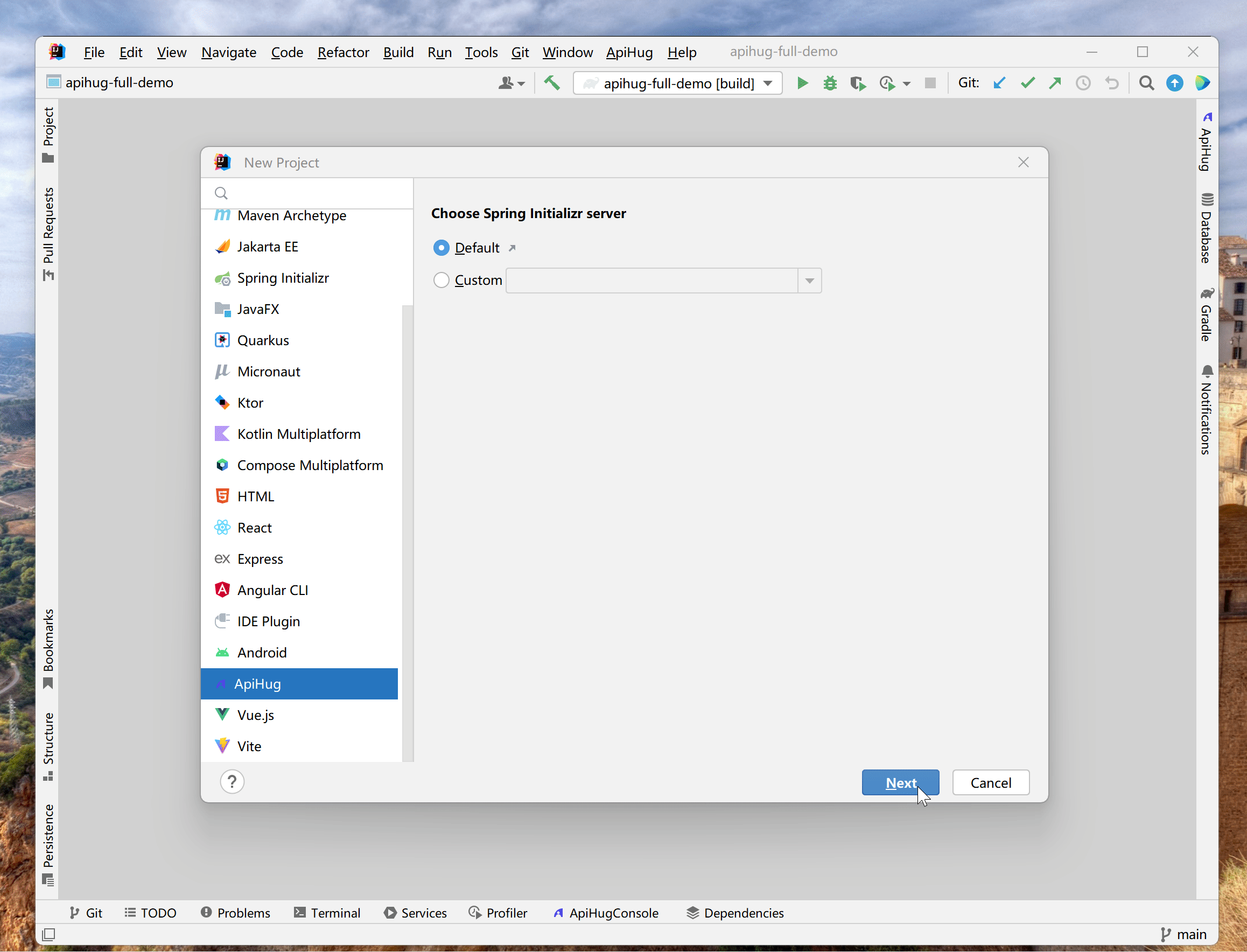 ApiHug Project Settings